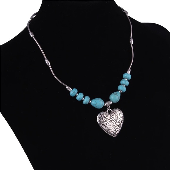 Jewelry - Bohemian Multiple Natural Stone Beads Statement